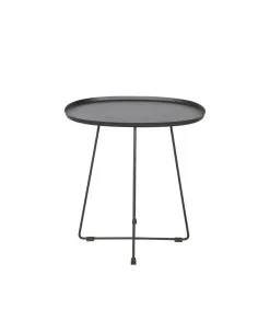 WOOOD Bijzettafel Buiten Otis - Metaal - Black - 50x43x51