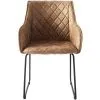 Rivièra Maison Eetkamerstoel Met Armleuning - Isco Drive Dining Armchair - Bruin