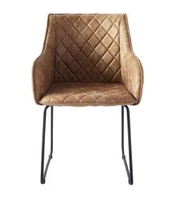 Rivièra Maison Eetkamerstoel Met Armleuning - Isco Drive Dining Armchair - Bruin