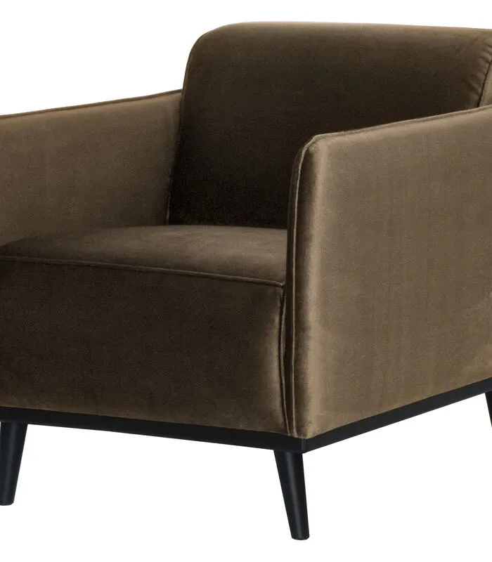 BePureHome Statement Fauteuil - Velvet - Taupe - 77x72x93 - Image 2