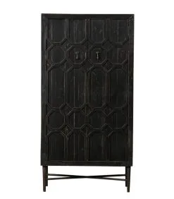 BePureHome Bequest Opbergkast - Hout - Zwart - 143x75x40