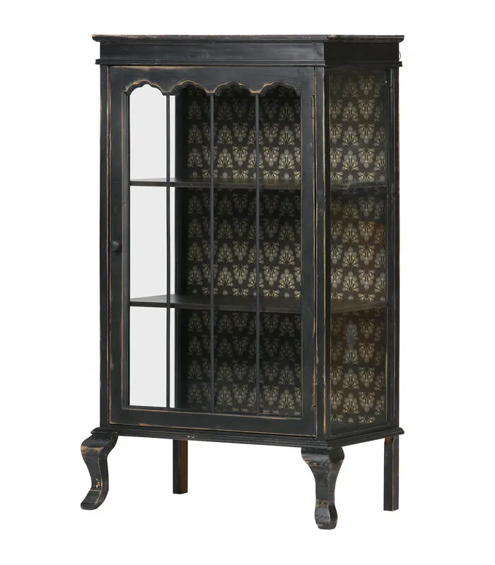 BePureHome Odd Vitrinekast - Hout - Zwart - 114x67.5x39 - Image 2