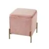 Leitmotiv Poef Snog - Roze/Goud - 45x45x47cm