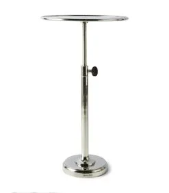 Rivièra Maison Bijzettafel Verstelbaar - Venice Adjustable Sofa Table L - Zilver