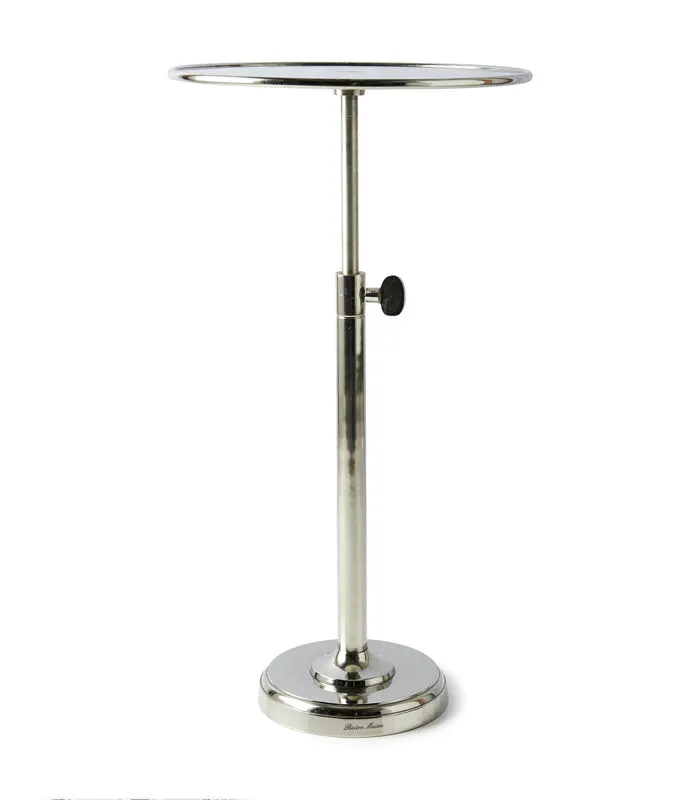 Rivièra Maison Bijzettafel Verstelbaar - Venice Adjustable Sofa Table L - Zilver
