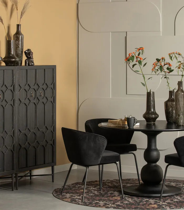 BePureHome Bequest Opbergkast - Hout - Zwart - 143x75x40 - Image 4