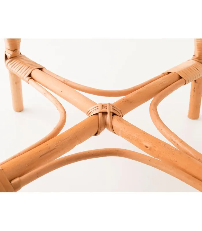 Kok Maison Rieten Ronde Tafel Colette 2 - Glas 50 Cm - Image 5