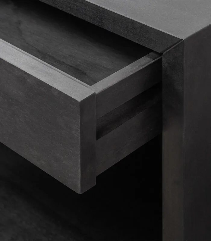 WOODEK Zwevend Nachtkastje HUGO Met Kleine Lade In Berkenhout - Image 5