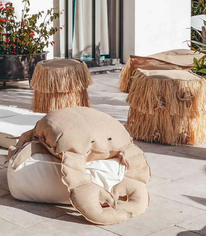 MX HOME Buitenpoef In Raffia-effect En Franjes - Image 4