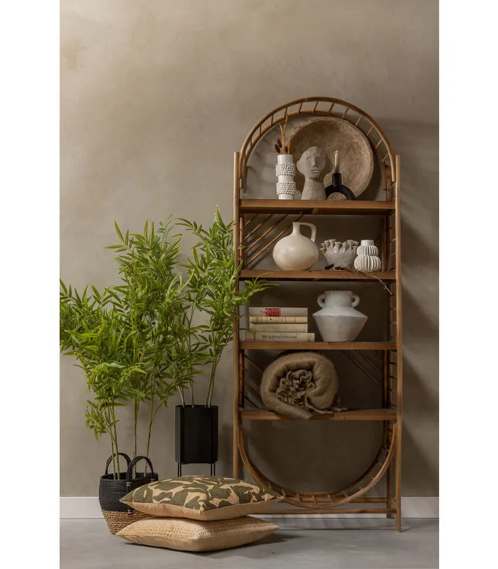 BASICLABEL Orient Open Kast - Bamboe - Naturel - 170x65x35 - Image 3