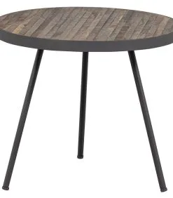 WOOOD Exclusive Exclusive Maxime Bijzettafel - Hout - Naturel - 46x54x54