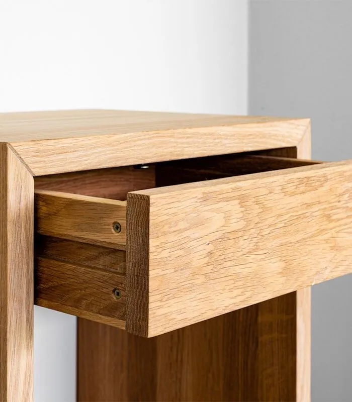 WOODEK Zwevend Nachtkastje HUGO Met Lade In Eikenhout - Image 5