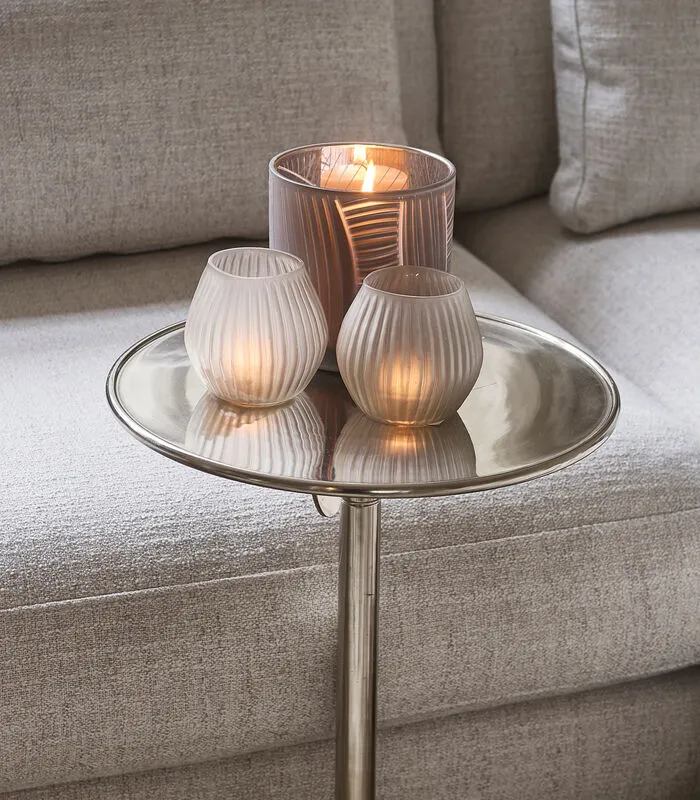 Rivièra Maison Bijzettafel Verstelbaar - Venice Adjustable Sofa Table L - Zilver - Image 2