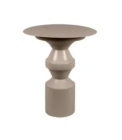 Leitmotiv Bijzettafel Chess King - Grijs - 40,5x40,5x48cm