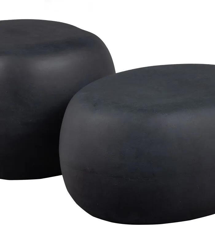 VTwonen Bijzettafel Buiten Pebble - Betonlook - Antraciet - 31x65x49 - Image 3