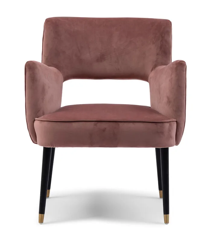 Rivièra Maison Eetstoel Laurel DAC Vel III RoSta - Polyester, Rubberhout - (LxBxH) 64.0x64.0x82.0 Cm