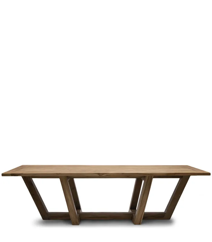 Rivièra Maison Tuintafel Hout - Tanjung Outdoor Table - 300x100 Cm - Bruin