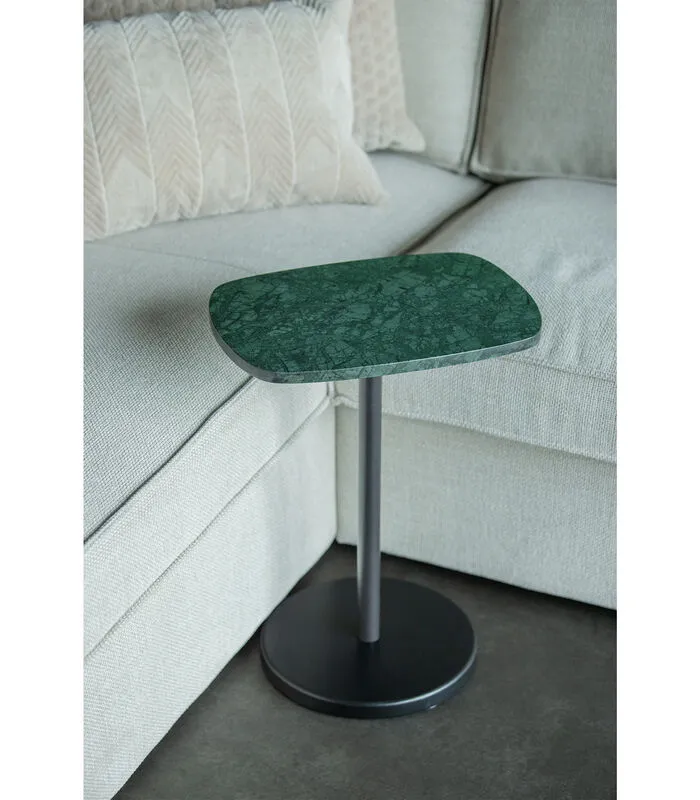 WOOOD Fola Bijzettafel - Marmer - Groen - 53x40x28 - Image 2