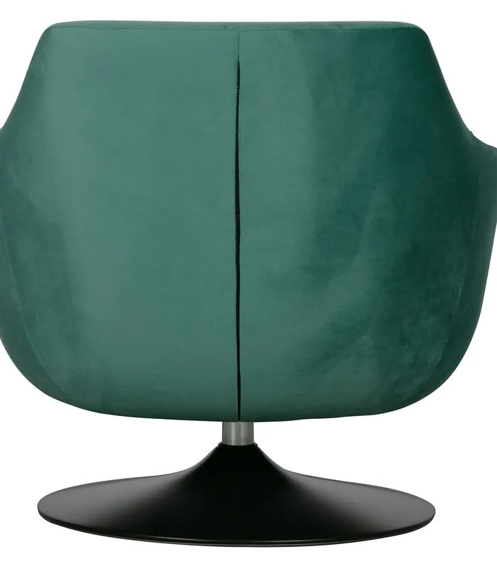 WOOOD Exclusive Exclusive Jada Draaifauteuil - Velvet - Teal - 78x79x82 - Image 3