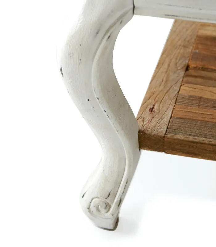 Rivièra Maison Bijzettafel Hout - Driftwood Table - 70x70 Cm - Wit - Image 2