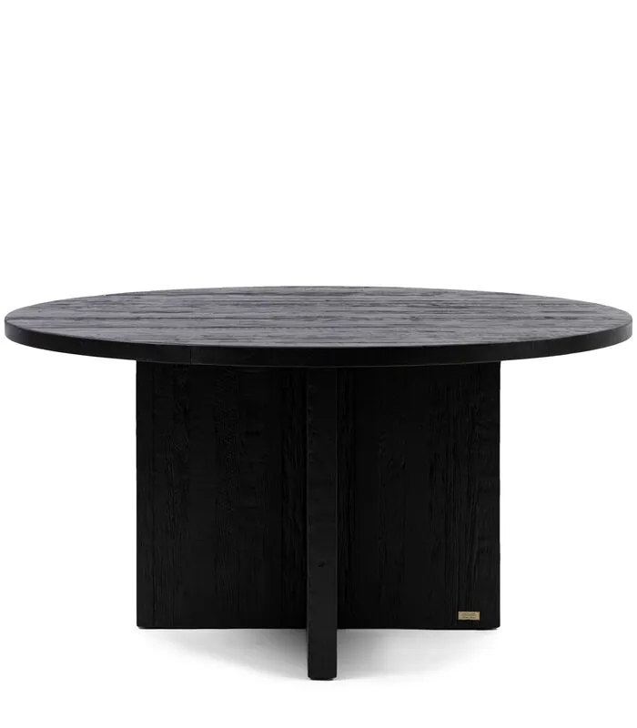 Rivièra Maison Riviera Maison Eettafel Rond 150 Cm - Sherwood Ronde Eettafel - Zwart
