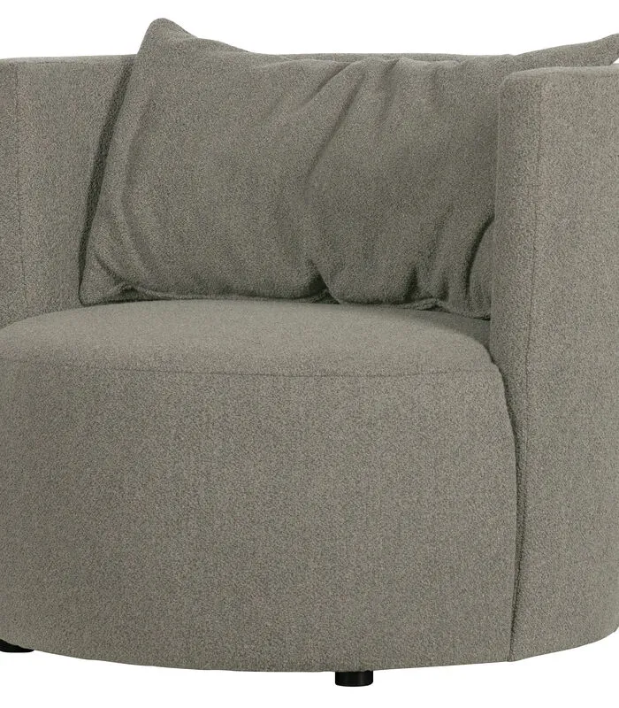 VTwonen Explore Fauteuil - Boucle - Grijs - 81x96x92 - Image 2