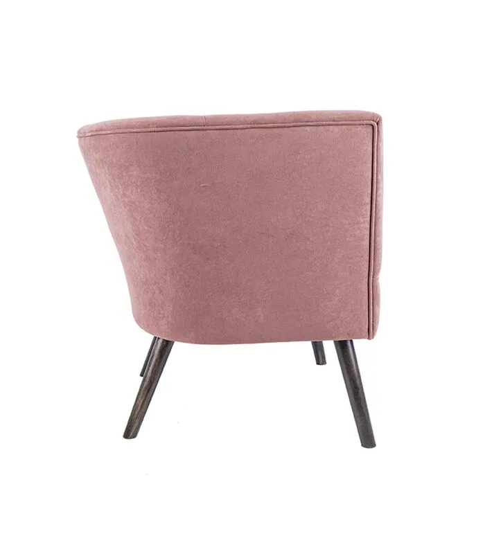 Leitmotiv Stoel Explicit - Suede Look Roze - 74x71x74cm - Image 3