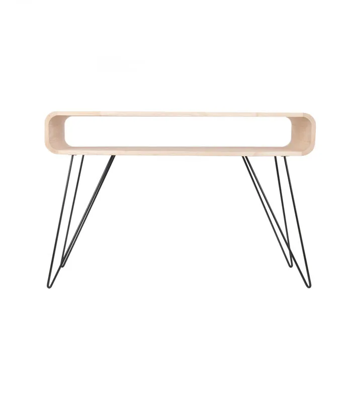 XLBoom Metro Sofa Tafel Licht Hout/ Zwarte Poten