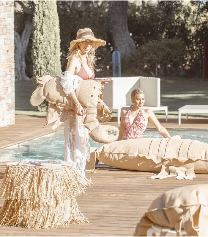 MX HOME Buitenpoef In Raffia-effect En Franjes - Image 2