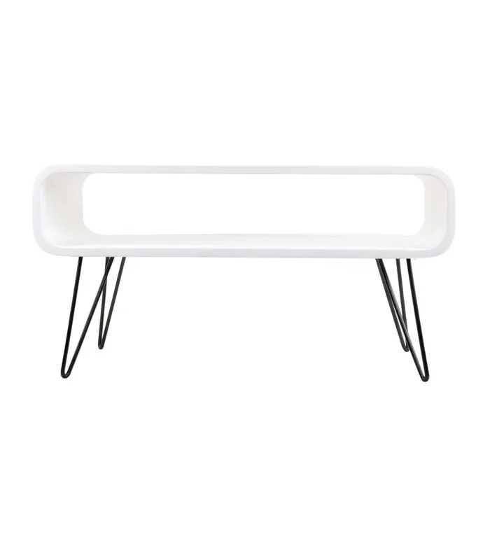 XLBoom Metro Coffee Tafel Wit/ Zwarte Poten