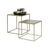 BePureHome Metallic Bijzettafels - Metaal - Brass - Set Van 2