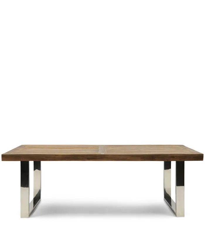 Rivièra Maison Riviera Maison Eettafel - Washington Dining Table - 200x100 Cm - Zilver