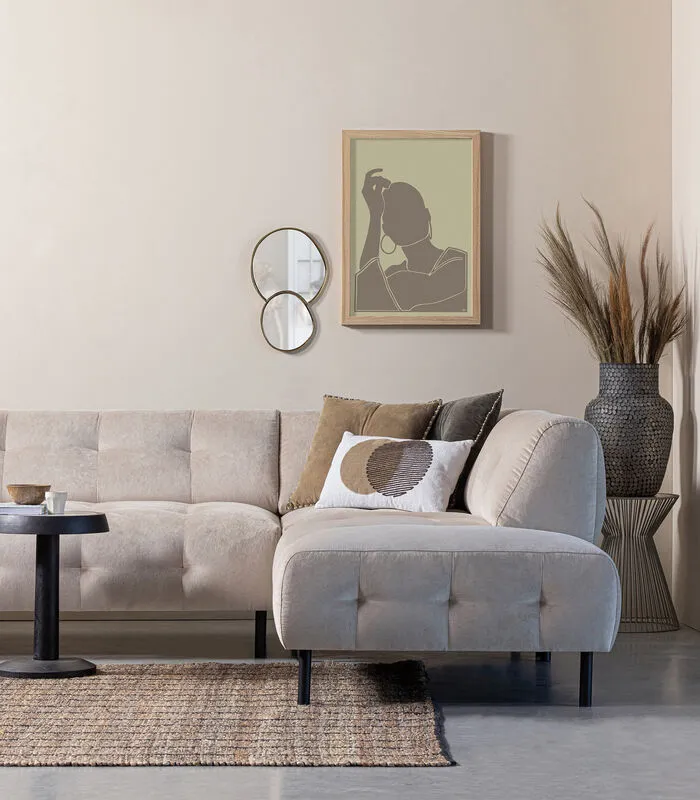 WOOOD Exclusive Nanne Bijzettafel - Mangohout/marmer - Zwart - 46x36x36 - Image 3