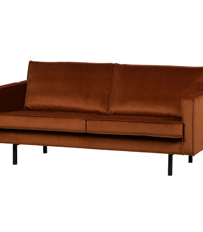 BePureHome Rodeo Bank 2,5-Zits - Velvet - Roest - 85x190x86 - Image 2