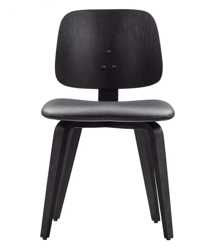 VTwonen Classic Eetkamerstoel - Hout - Zwart - 81x48x50 - Image 2