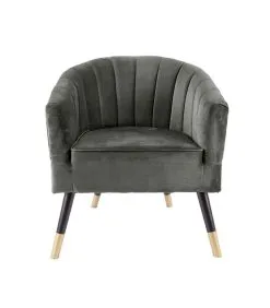 Leitmotiv Stoel Royal - Velvet Taupe Groen - 70x71x80cm