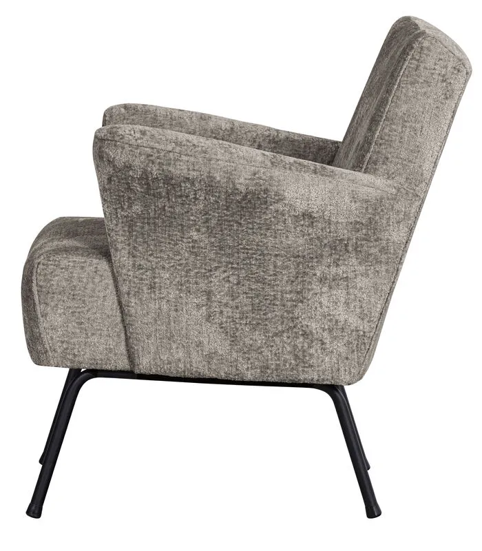 BePureHome Muse Fauteuil - Polyester - Taupe - 77x73x70 - Image 3