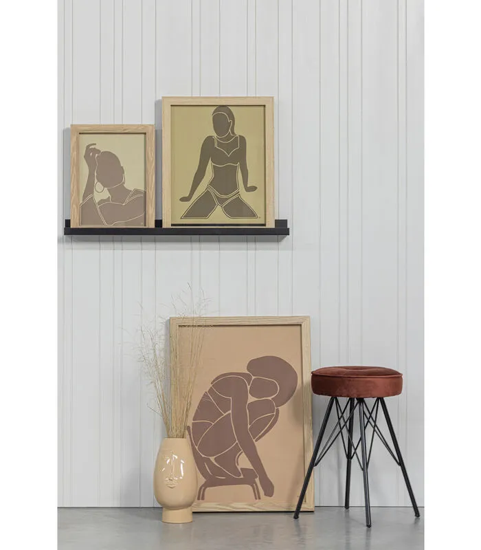 WOOOD Bella Kruk - Velvet - Brick Red - 53x33x33 - Image 3