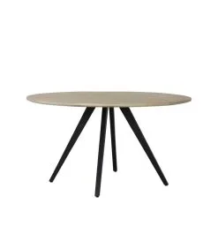 Light & Living Eettafel Magnifera - Hout/Zwart - Ø140cm