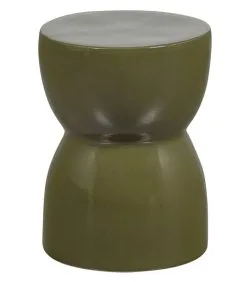 BASICLABEL Lola Bijzettafel - Keramiek - Groen - 43x33x33