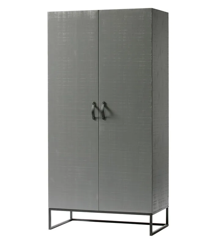 WOOOD Morris Kast - Grenen - Leem - 195x100x53 - Image 3