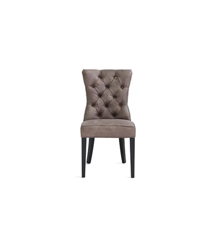 Rivièra Maison Eetkamerstoel Zonder Armleuning - Balmoral Dining Chair - Bruin