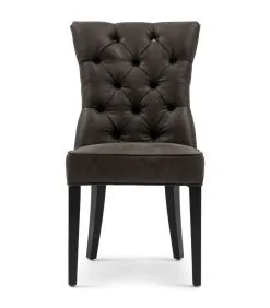 Rivièra Maison Eetkamerstoel Zonder Armleuning - Balmoral Dining Chair - Donkerbruin