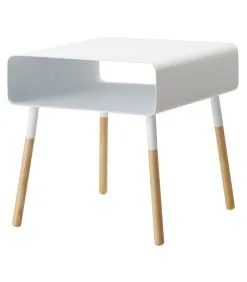 Yamazaki Low Side Table - Plain - White