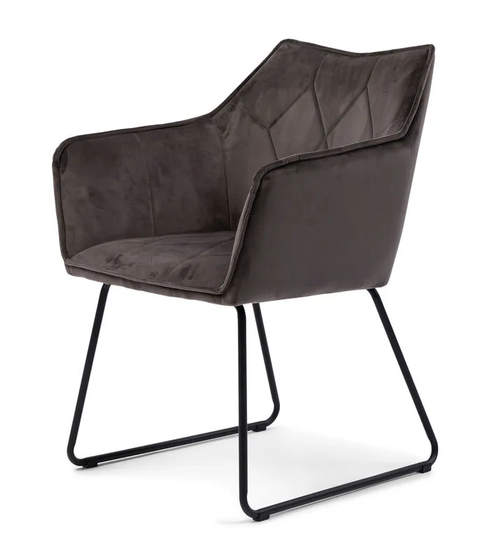 Rivièra Maison Eetstoel Morgan DAC Vel III Anthra - Polyester, IJzer - (LxBxH) 64.0x69.0x54.0 Cm - Image 2
