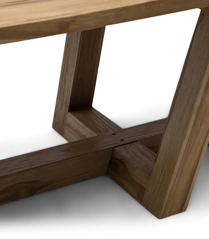 Rivièra Maison Tuintafel Hout - Tanjung Outdoor Table - 300x100 Cm - Bruin - Image 2