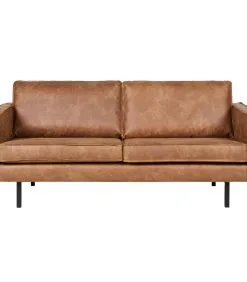 BePureHome Rodeo Bank 2-Zits - Recycle Leer - Cognac - 85x190x86