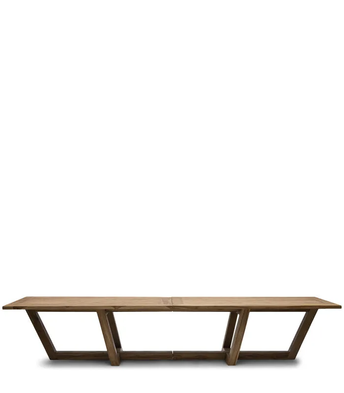 Rivièra Maison Tuintafel Hout - Tanjung Outdoor Dining Table - 400x100 Cm - Bruin