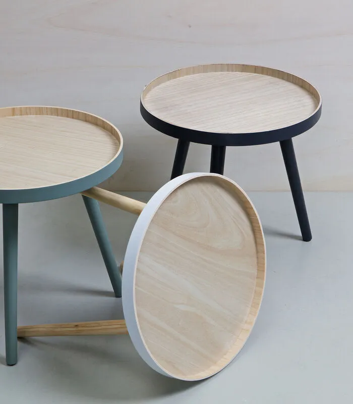 WOOOD Sasha Bijzettafel - MDF - Groen - 41x41x40.5 - Image 3