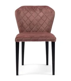 Rivièra Maison Eetstoel Isabelle DiningChair Vel IIIRoStain - Polyester, Rubberhout - (LxBxH) 64.0x54.5x86.5 Cm